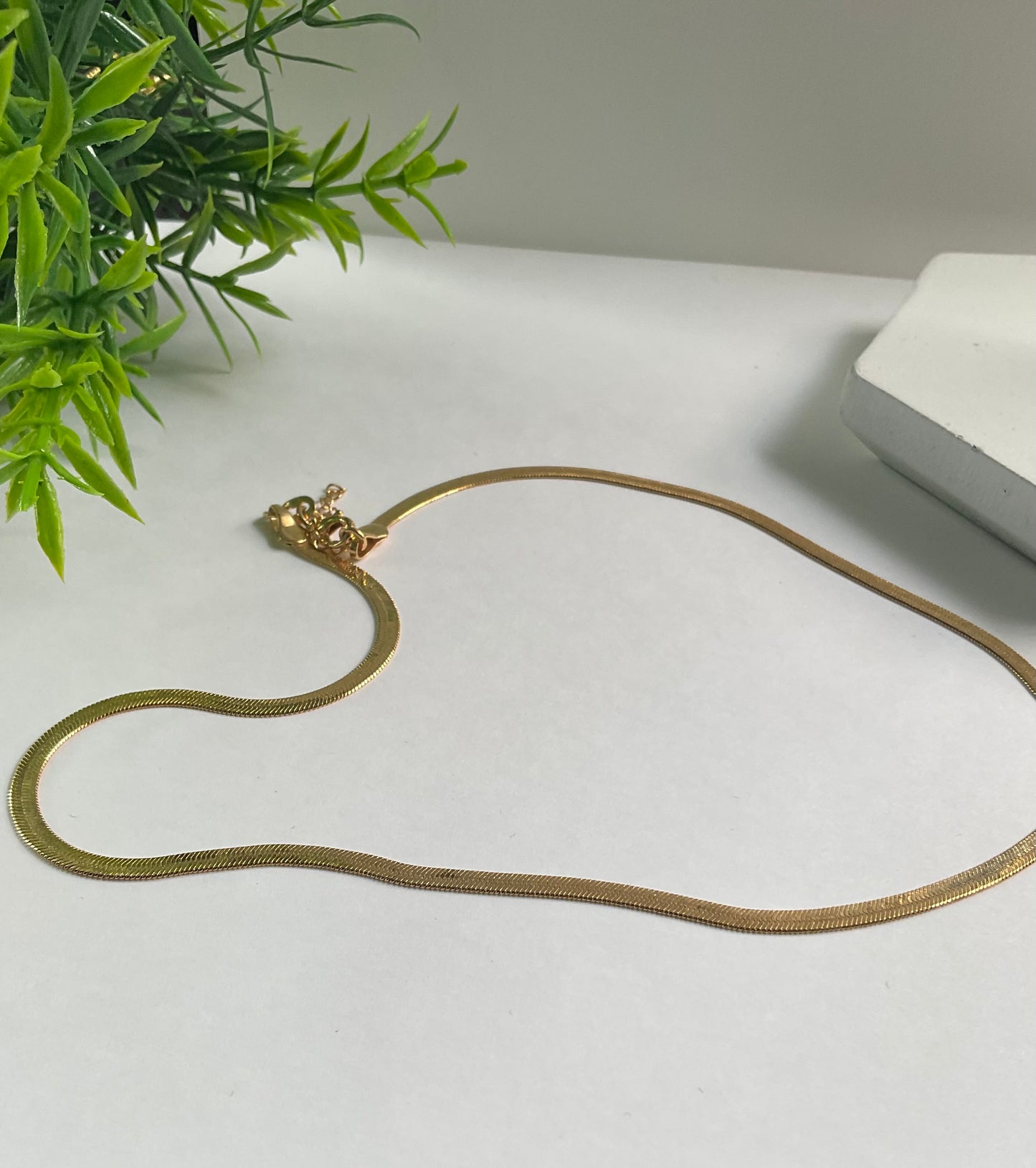 Herringbone Gold filled Necklace