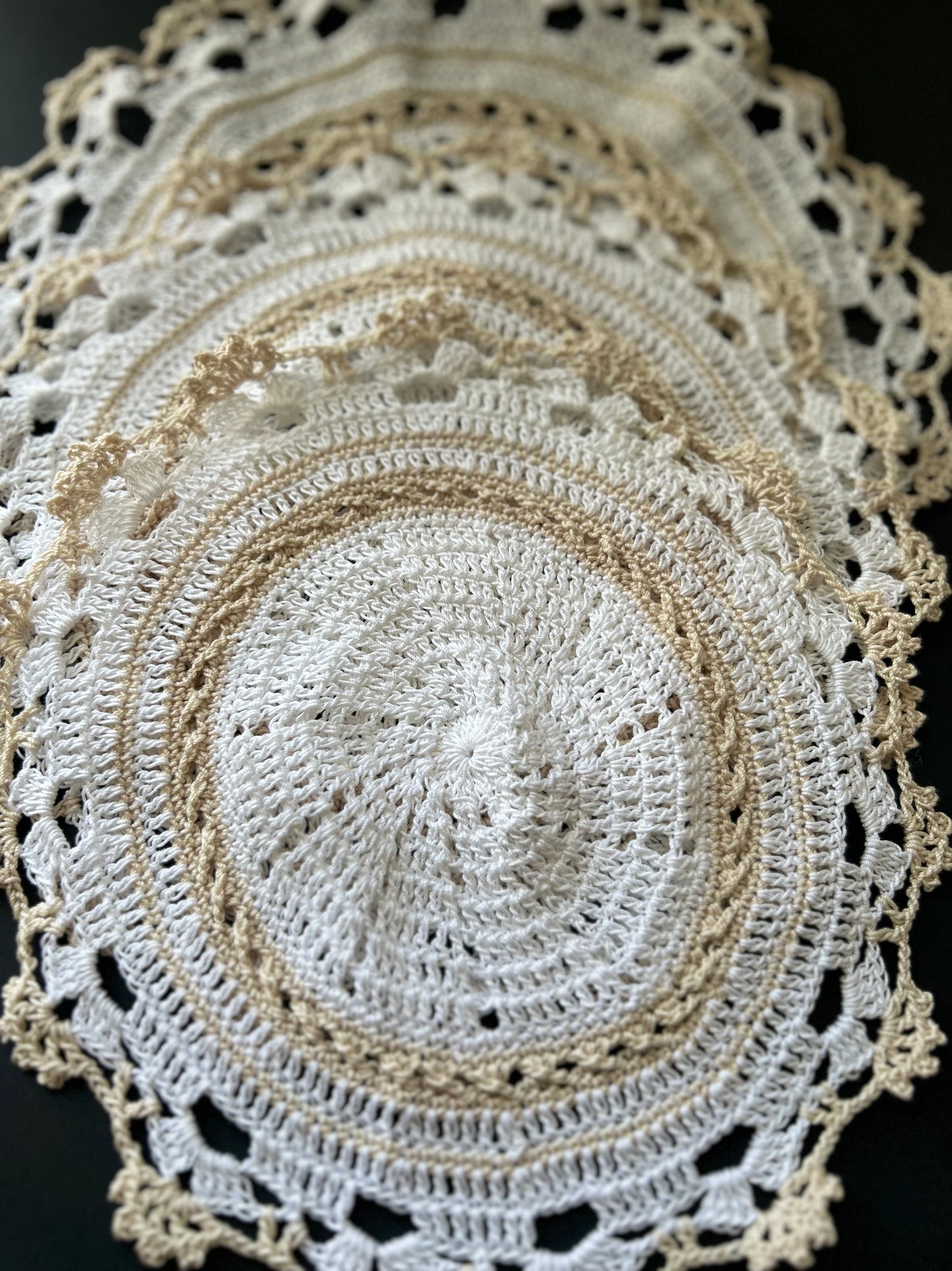 Crochet placemat set of 3