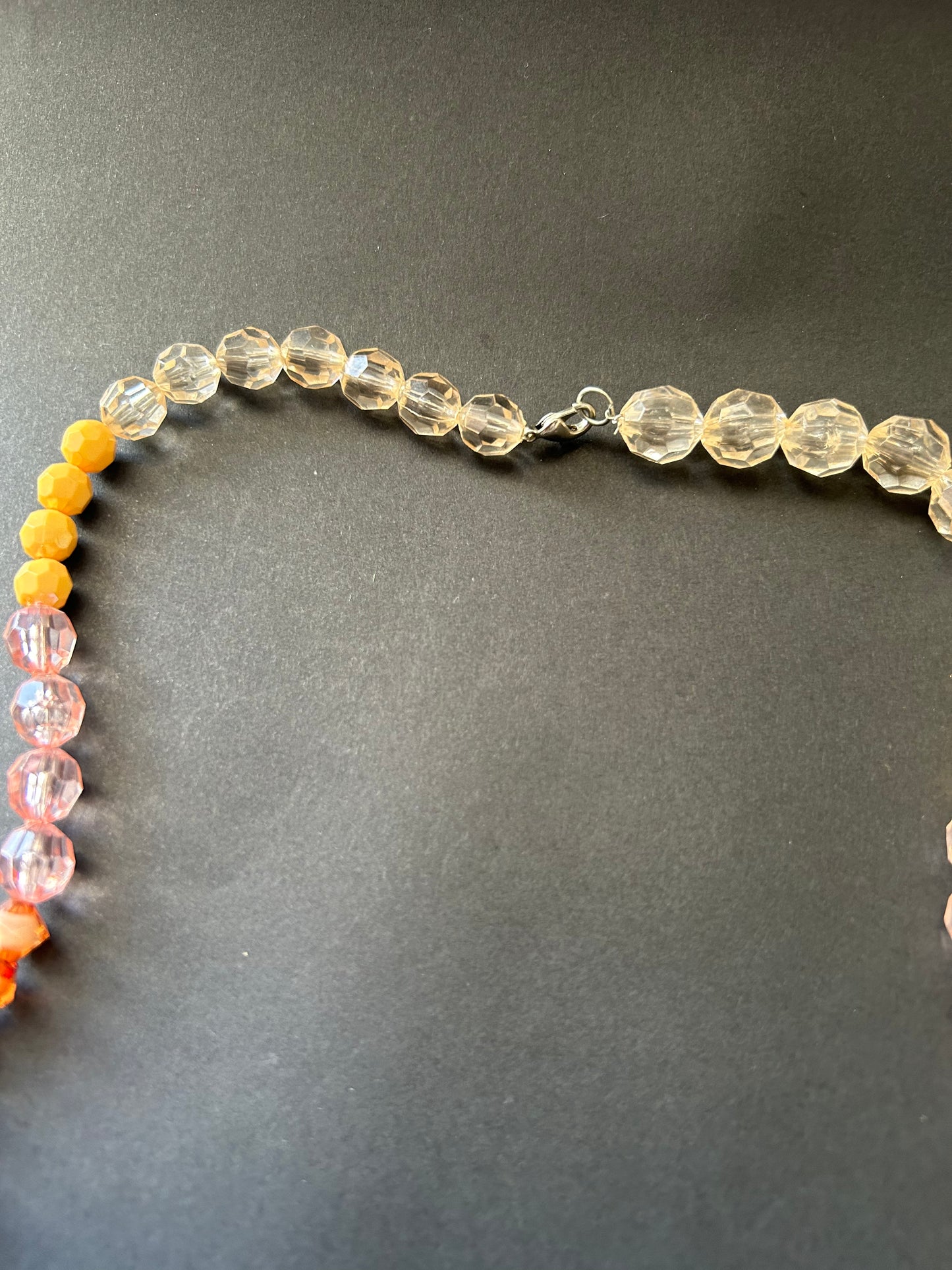 Peachy Beaded Necklace