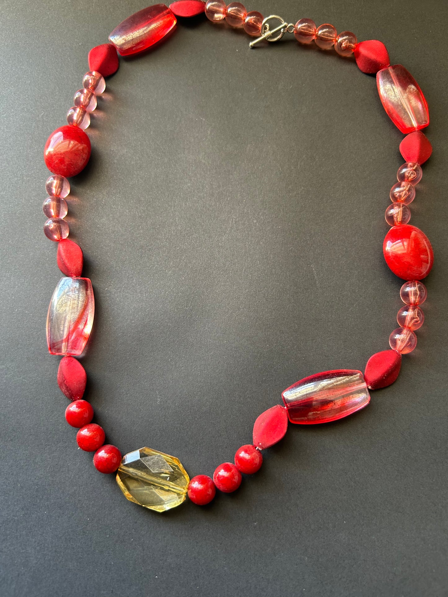 Red Beaded Necklace