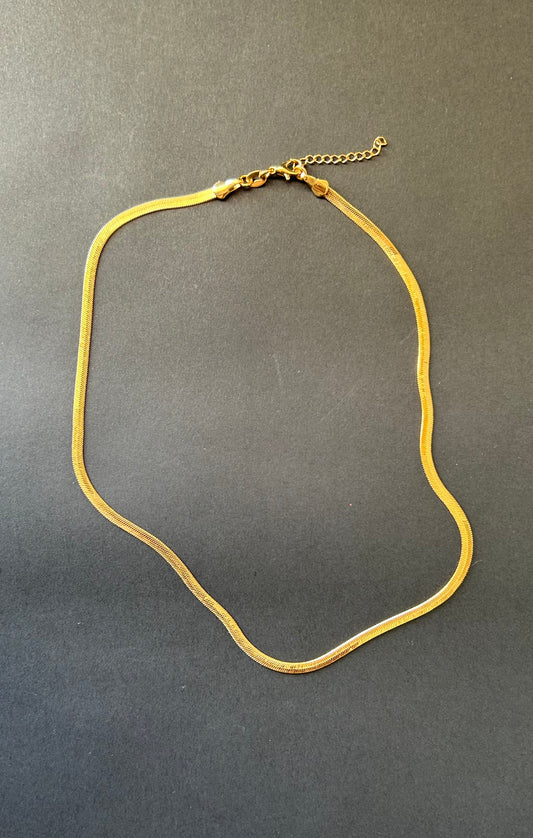 Herringbone Gold filled Necklace